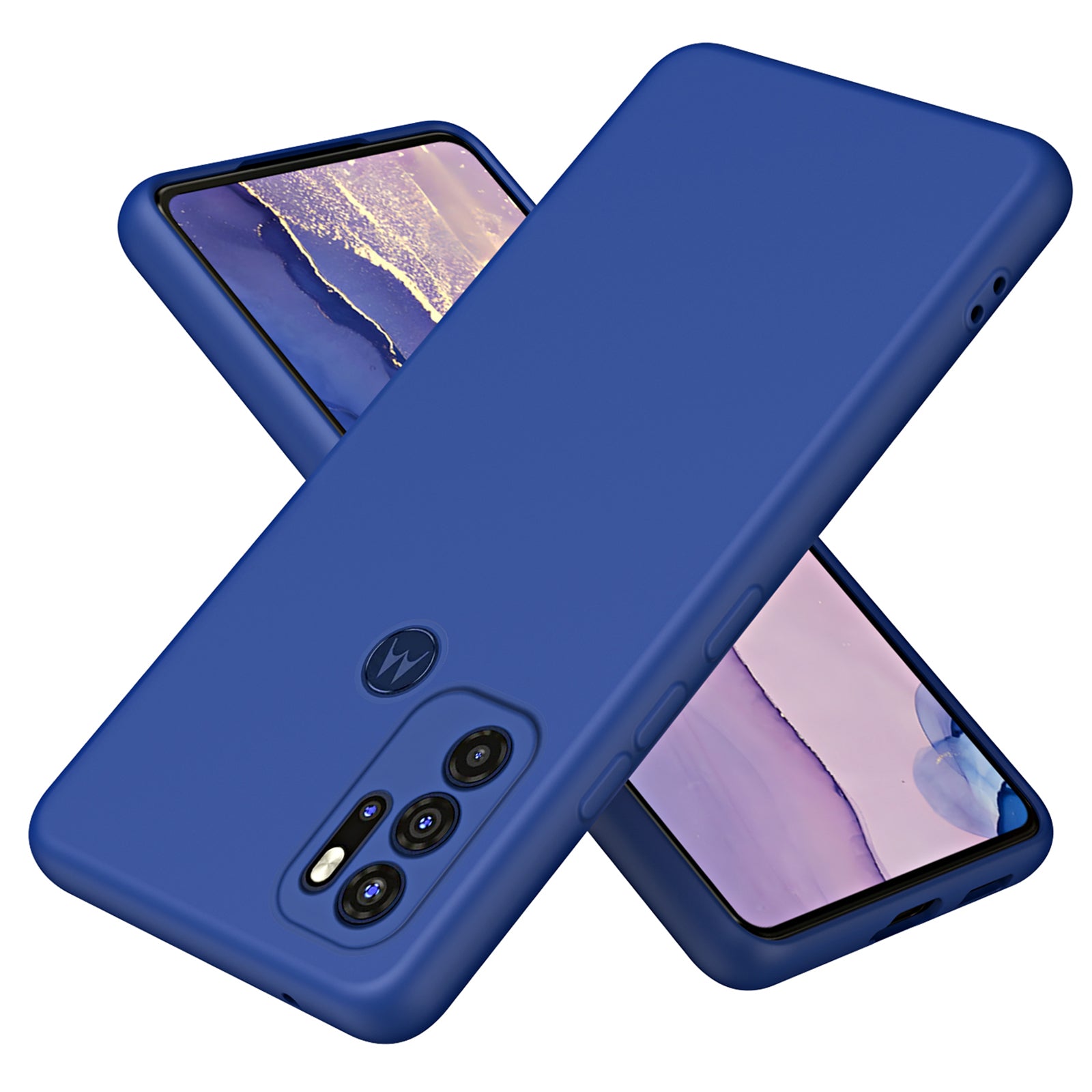 Til Motorola Moto G60S Anti-drop Anti-ridse etui 2,2 mm tykkelse Fiberforing Gummibelagt TPU telefonbeskyttelsescover Til Motorola Moto G60S Anti-drop Anti-ridse etui 2,2 mm tykkelse Fiberforing Gummibelagt TPU telefonbeskyttelsescover